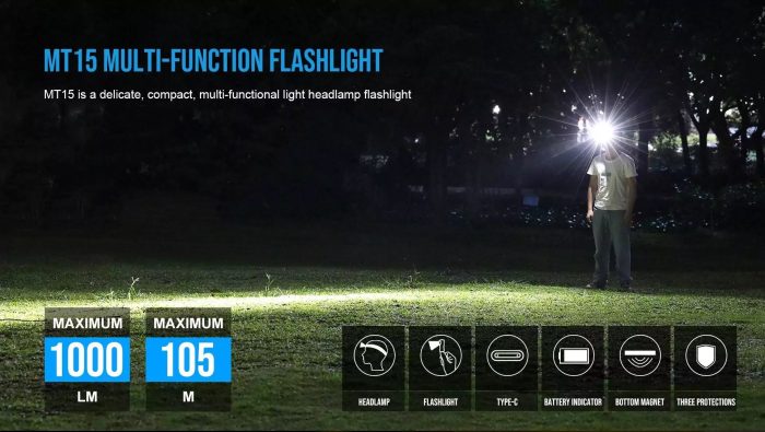 TrustFire MT15, 1000lumen, 105m - Image 11