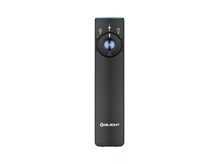 Olight Arkfeld Pro Rechargeable LED Flashlight – 1300 Lumens – Cool White LED – 365nm UV – 520nm Green Laser – Uses Built-in 1500mAh Li-Poly Battery Pack – Black - Image 4